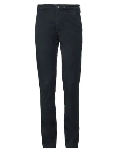 Rag & Bone Man Pants Navy Size 28 Cotton, Polyurethane In Navy Blue