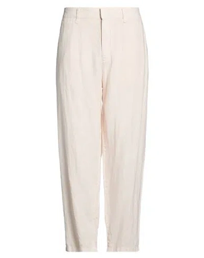 Rag & Bone Man Pants Off White Size 34 Linen In Pink