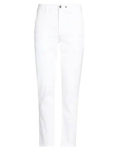 Rag & Bone Man Pants White Size 34 Cotton, Elastane