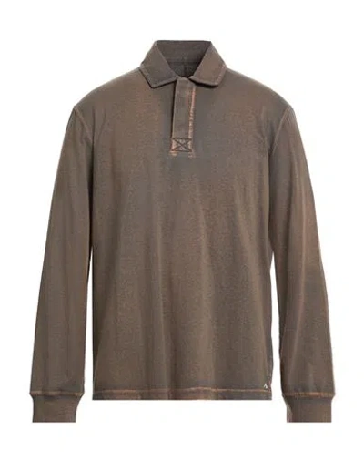 Rag & Bone Man Polo Shirt Brown Size L Cotton