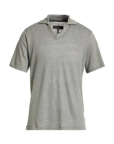 Rag & Bone Man Polo Shirt Grey Size L Linen In Gray