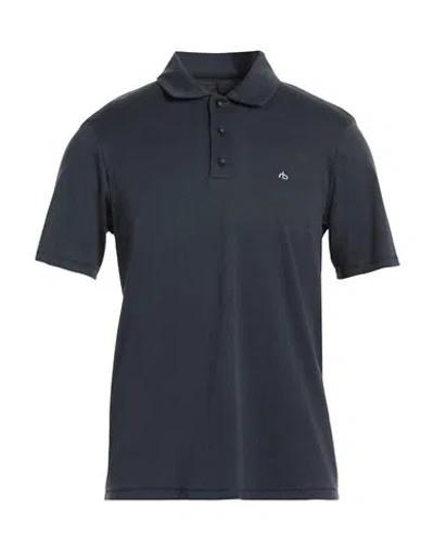 Rag & Bone Man Polo Shirt Midnight Blue Size L Pima Cotton