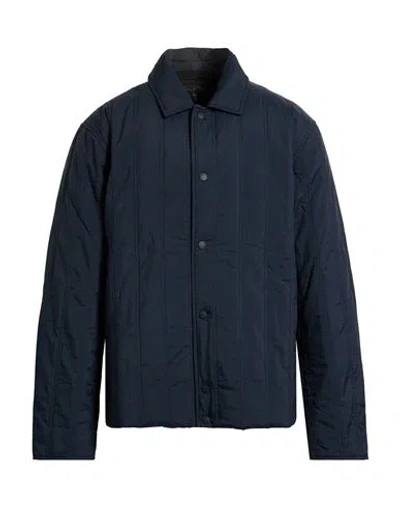Rag & Bone Man Puffer Navy Size L Nylon, Cotton In Blue