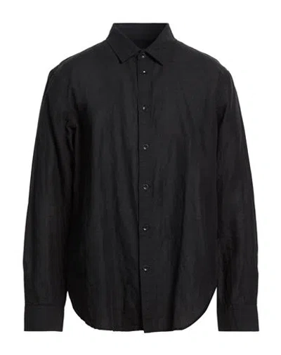 Rag & Bone Man Shirt Black Size L Linen, Cotton