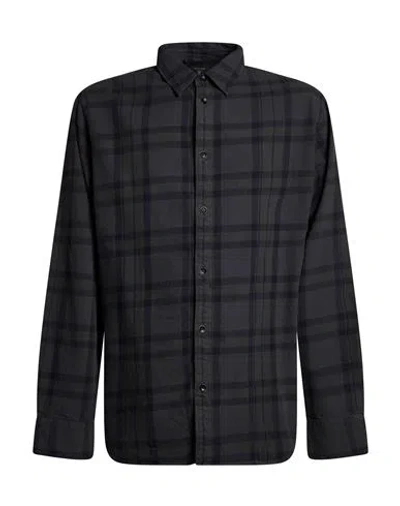 Rag & Bone Man Shirt Charcoal Size Xs Polyester, Cotton In Gray