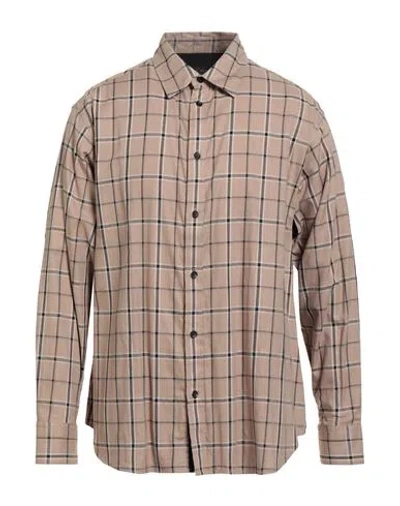 Rag & Bone Man Shirt Light Brown Size L Cotton, Viscose