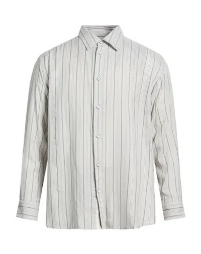 Rag & Bone Man Shirt Light Grey Size L Modal In Gray