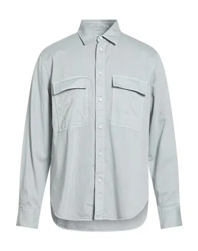 Rag & Bone Man Shirt Light Grey Size S Cotton, Lyocell In Gray