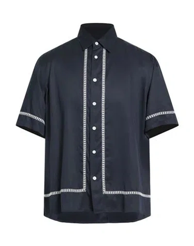 Rag & Bone Man Shirt Midnight Blue Size M Viscose