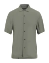 Rag & Bone Man Shirt Military Green Size L Viscose In Green