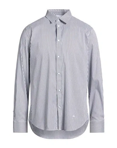 Rag & Bone Man Shirt Navy Size L Cotton, Polyamide, Elastane In Blue