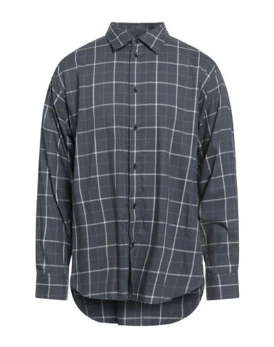 Rag & Bone Man Shirt Slate Blue Size L Cotton, Viscose
