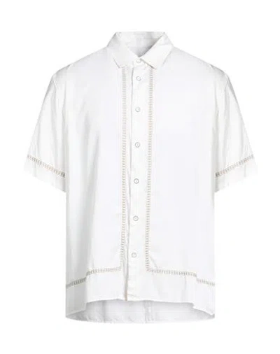 Rag & Bone Man Shirt White Size L Viscose