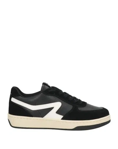 Rag & Bone Man Sneakers Black Size 9 Leather, Textile Fibers