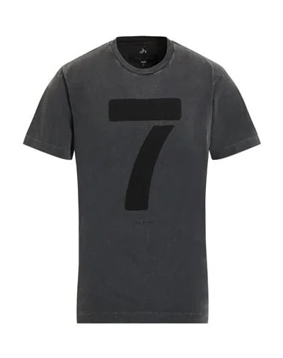 Rag & Bone Man T-shirt Charcoal Size L Cotton In Gray