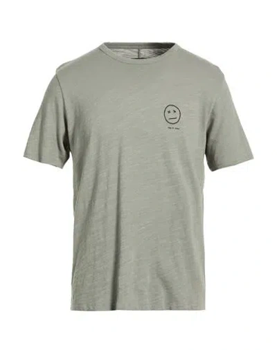 Rag & Bone Man T-shirt Grey Size L Cotton In Gray