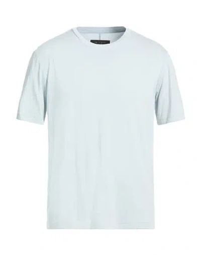 Rag & Bone Man T-shirt Sky Blue Size L Viscose, Polyester