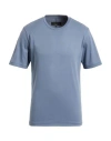 Rag & Bone Man T-shirt Slate Blue Size L Pima Cotton In Blue
