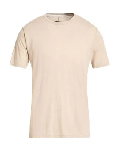 Rag & Bone Man T-shirt Beige Size L Linen In Neutral