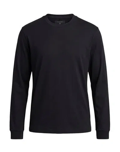 Rag & Bone Man T-shirt Black Size Xl Cotton, Tencel