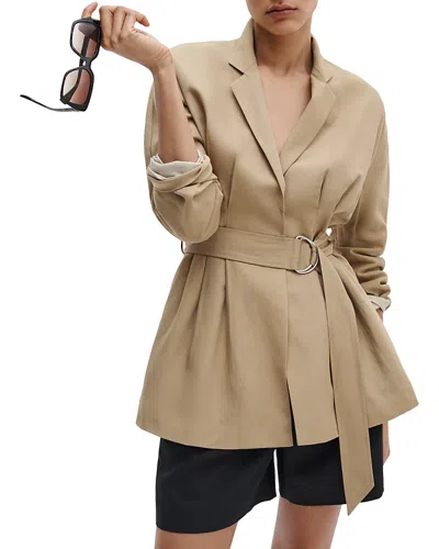 Rag & Bone Mandi Belted Blazer In Brown