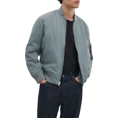 Rag & Bone Manston Nylon Bomber Jacket In Gray