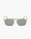 Rag & Bone Marcus Square Aviator Sunglasses In Brown