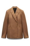 Rag & Bone Margaret Tuxedo Blazer In Brown