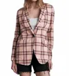 Rag & Bone Margot Lightweight Blazer In Pink In Brown