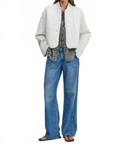 Rag & Bone Margot Quilted Jacket In Pale Tan In Multi