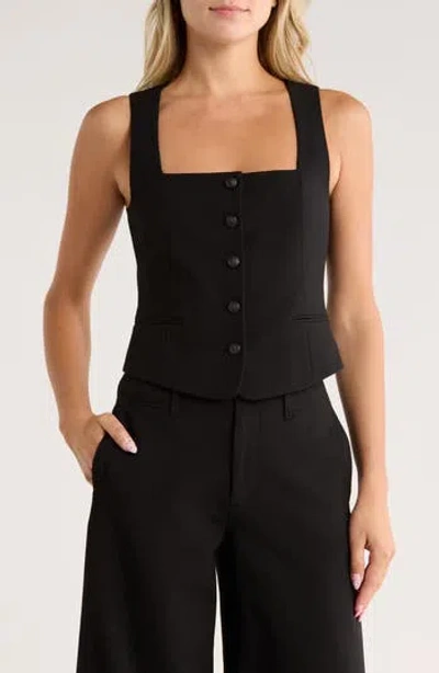 Rag & Bone Maria Vest In Black