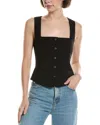 Rag & Bone Maria Wool-blend Vest In Black