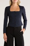 Rag & Bone Mariana Stretch Wool Blazer In Blue