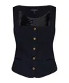 Rag & Bone Mariana Waistcoat In Blue