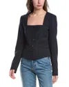 Rag & Bone Marianna Wool-blend Blazer In Black