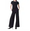 Rag & Bone Marianne Ponte Jumpsuit In Black In Black