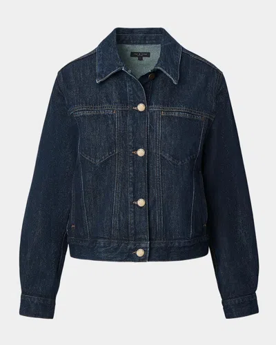 Rag & Bone Marie Denim Trucker Jacket In Multi
