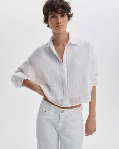 Rag & Bone Marin Combo Shirt In White