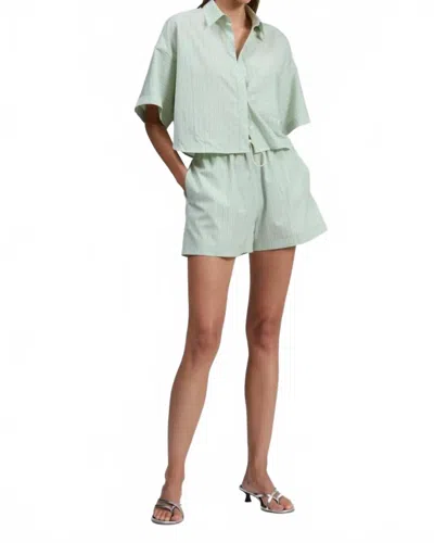 Rag & Bone Marin Striped Shirt In Multicolor In Blue