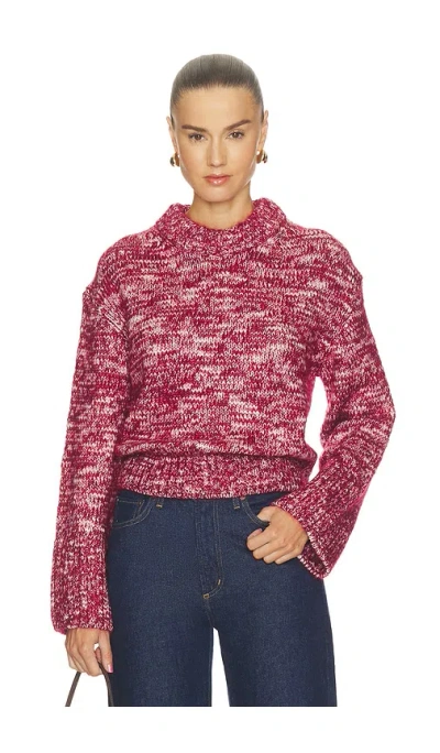 Rag & Bone Marlee Crew Pullover Sweater In Red