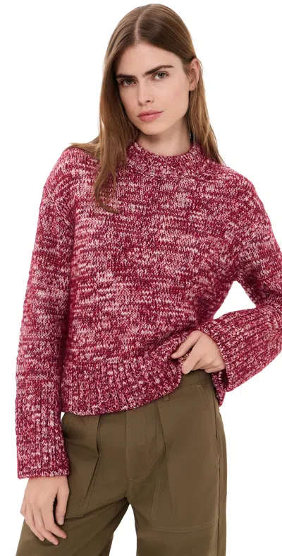 Rag & Bone Marlee Crew Sweater Red