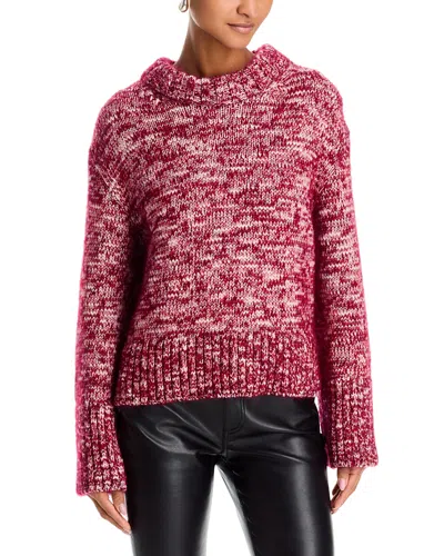 Rag & Bone Marlee Crewneck Wool-blend Sweater In Red