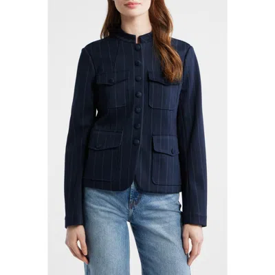 Rag & Bone Marlowe Ponte Knit Blazer In Blue