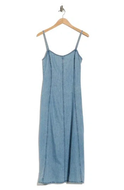Rag & Bone Martyna Denim Midi Dress In Blue