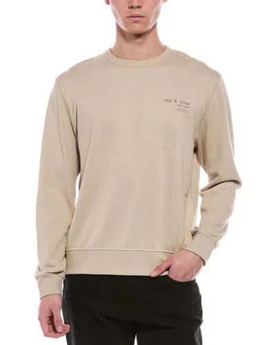 Rag & Bone Massey Crewneck Sweatshirt In Neutral