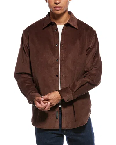 Rag & Bone Mateo Corduroy Shirt In Burgundy