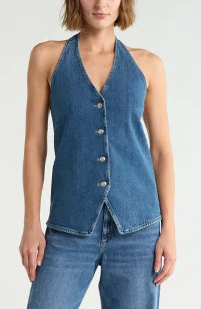 Rag & Bone Matilda Denim Vest In Blue