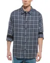 Rag & Bone Matthew Flannel Shirt In Blue
