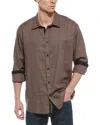 Rag & Bone Matthew Flannel Shirt In Brown