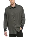 Rag & Bone Matthew Cotton Blend Flannel Button-up Shirt In Gray